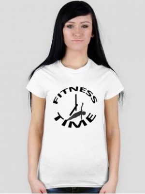 Damskie koszulki z napisem Fitness Time