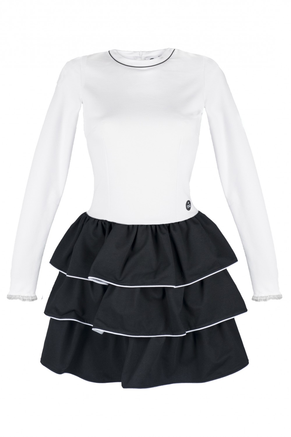 biało czarna sukienka