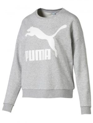 Puma klasyczna bluza z logo na piersi szara
